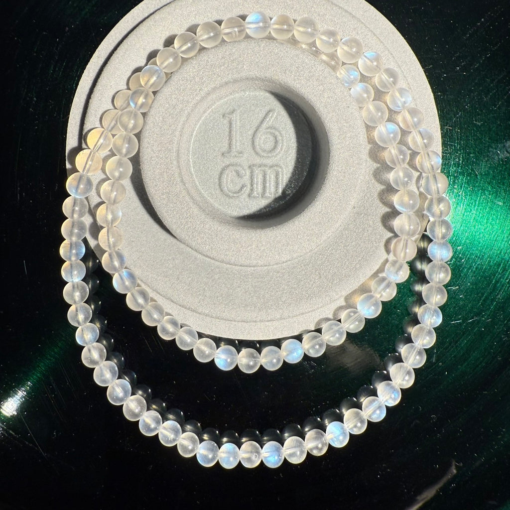 5.5mm - 6mm Blue Moonstone Crystal Bracelets