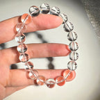 9mm-9.5mm AA Grade Clear Quartz Crystal Bracelets