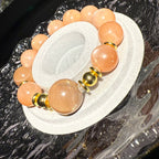 14mm-14.5mm & 18mm Orange Moonstone Crystal Bracelet