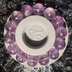 14.5mm - 15mm Azeztulite Amethyst Crystal Bracelet