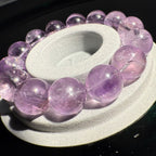 14.5mm - 15mm Azeztulite Amethyst Crystal Bracelet