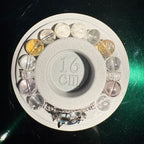Aquamarine, Amethyst, Yellow & Clear Azeztulite, Green Garden, Snow Phantom Quartz 16cm Bracelet, 11.5-12.5mm