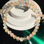 Mixed Color Rutile Quartz Bracelet, 5.5-6mm