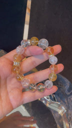 Azeztulite Citrine, Brazilian Citrine, Lemurian Clear Quartz & Azeztulite Clear Quartz