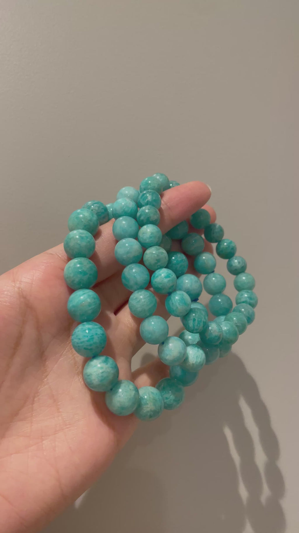 Amazonite Bracelet, 9.5mm / 10mm / 12mm