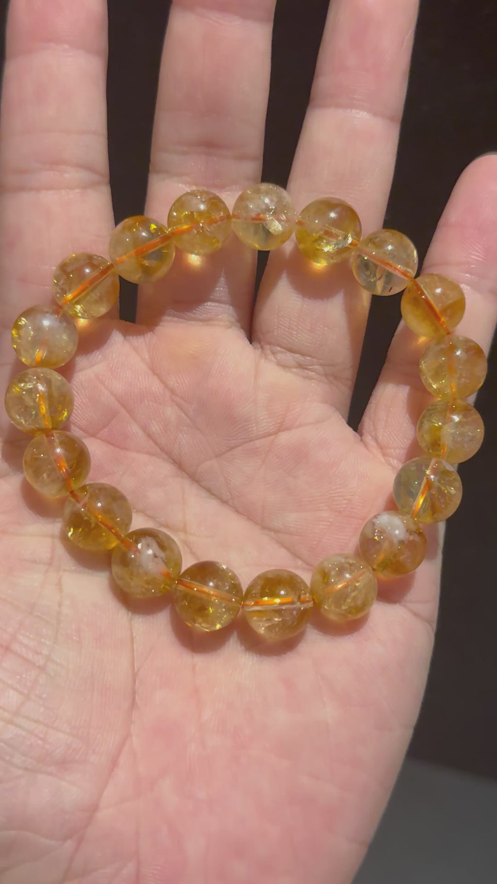 Citrine 17cm Bracelet, 10.5mm