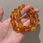 Piebald Amber 17cm Bracelet, 14mm