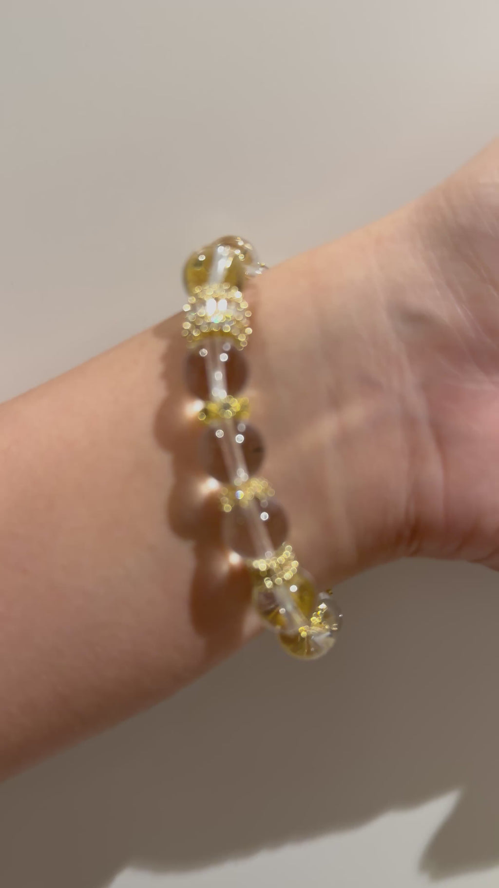 AAA Clear Quartz 16cm Design Bracelet (10mm)