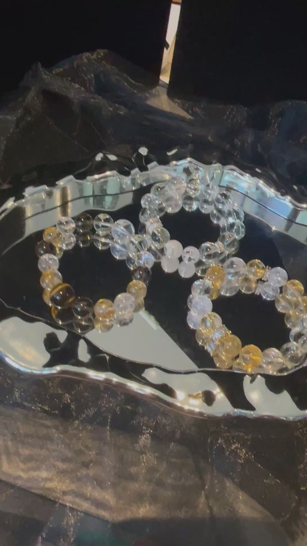 Citrine, Tiger Eyes, Smoky Quartz, Lemurian Clear Quartz & Azeztulite Clear Quartz