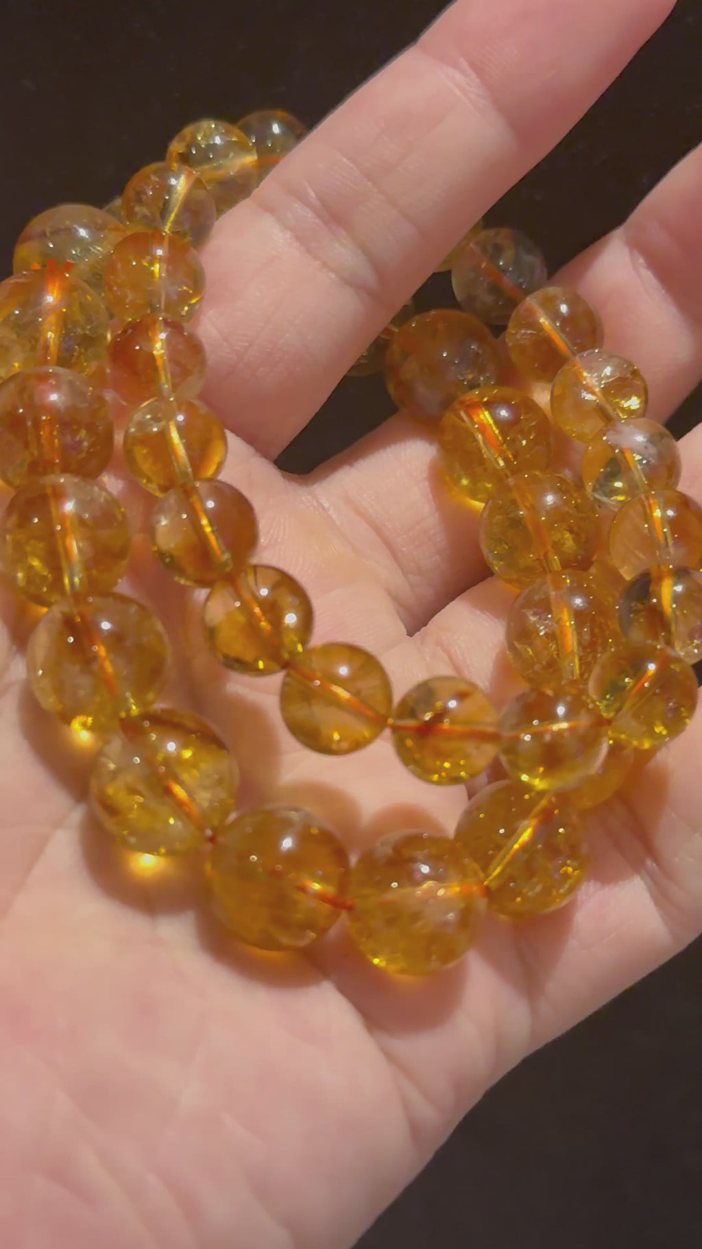 Citrine 17cm Bracelet, 9.5mm/12mm