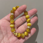 Gold Tiger Eye 16cm Bracelet, 10mm