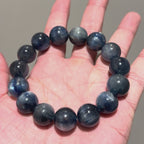 Blue Kyanite 16cm Crystal Bracelet, 11mm/14mm
