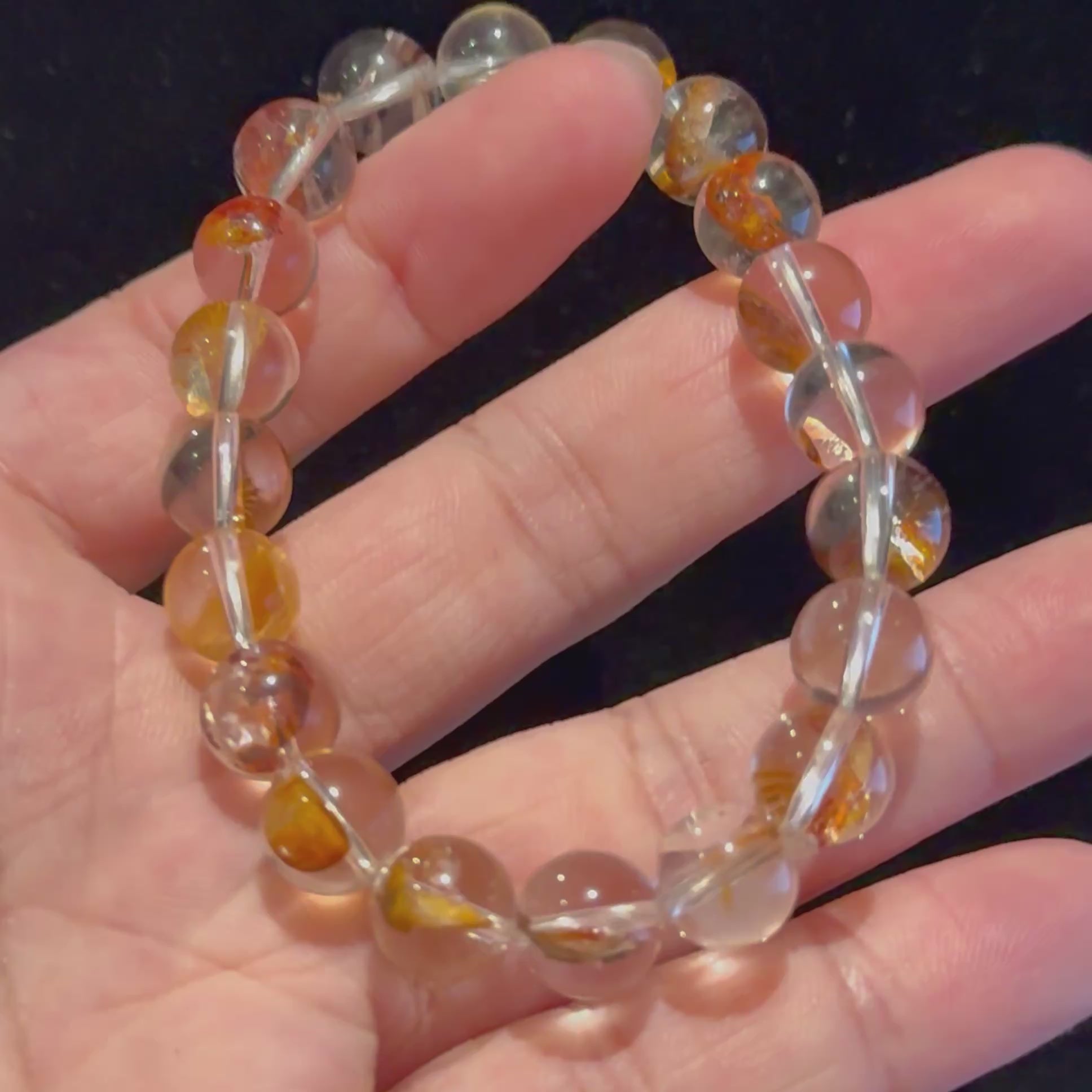 Koi Fish Hematoid Quartz Bracelet, 8mm/9.5mm